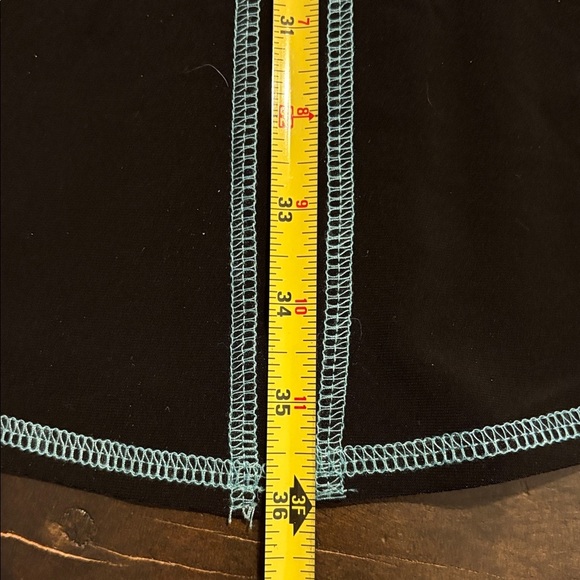 Joseph Ribkoff Black Garment with Blue Stitching - Picture 4 of 5